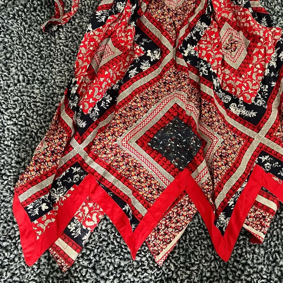 NWOT-Heartworks / Blueberry Boulevard-Handkerchief Hem Sleeveless Dress-Size 6X - Picture 3 of 10